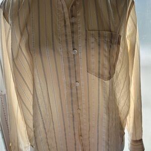 Women’s Yellow Striped Shirt